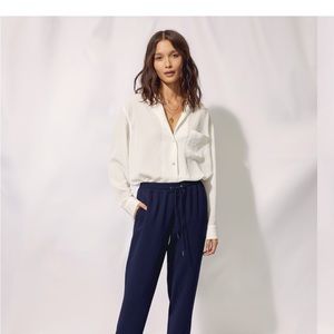 Aritzia Buffon Wilford Pant navy blue Small